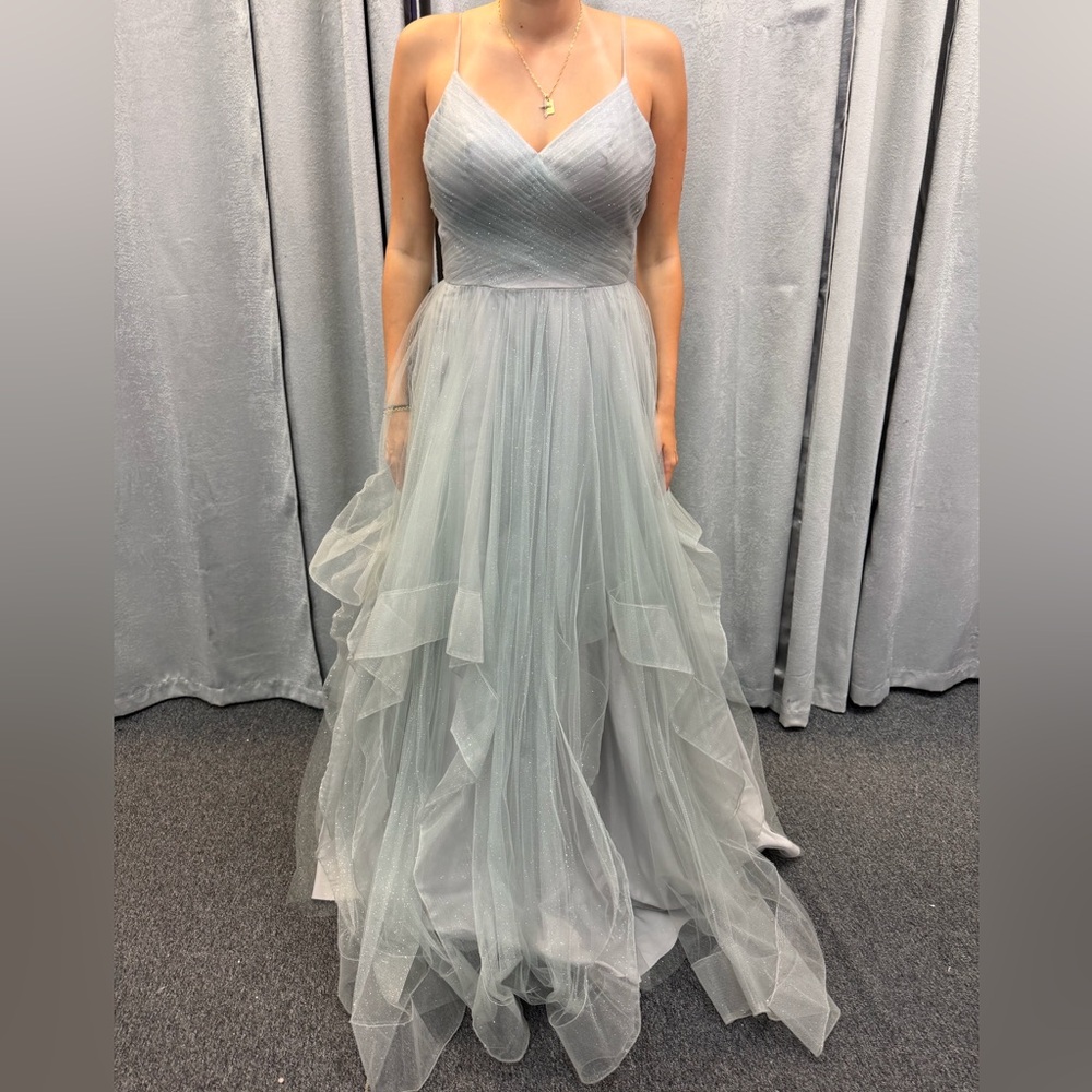 Women’s silver ballgown